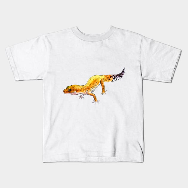 Gecko Kids T-Shirt by VicaVeresk